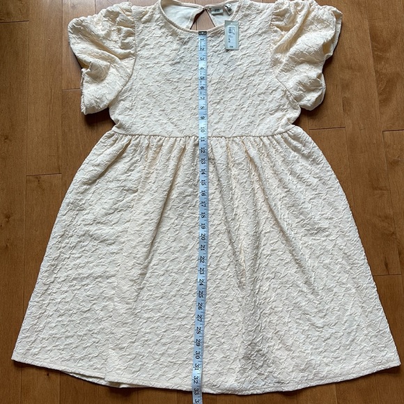 NWT River Island Cream Smock Dress in 14 - Picture 4 of 6